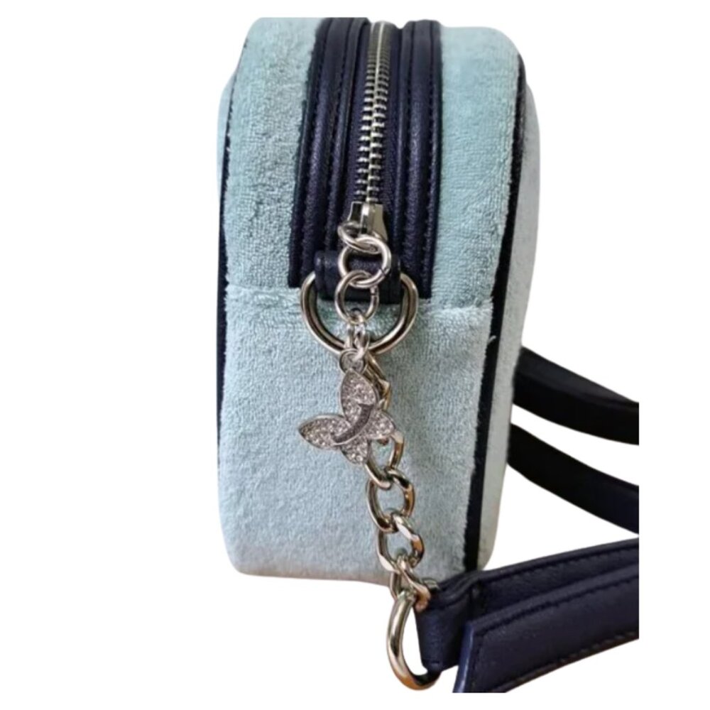 Low Start Juicy Couture Wingin’ It Camera Crossbody Bag – Pastel Turquoise - Picture 3 of 5